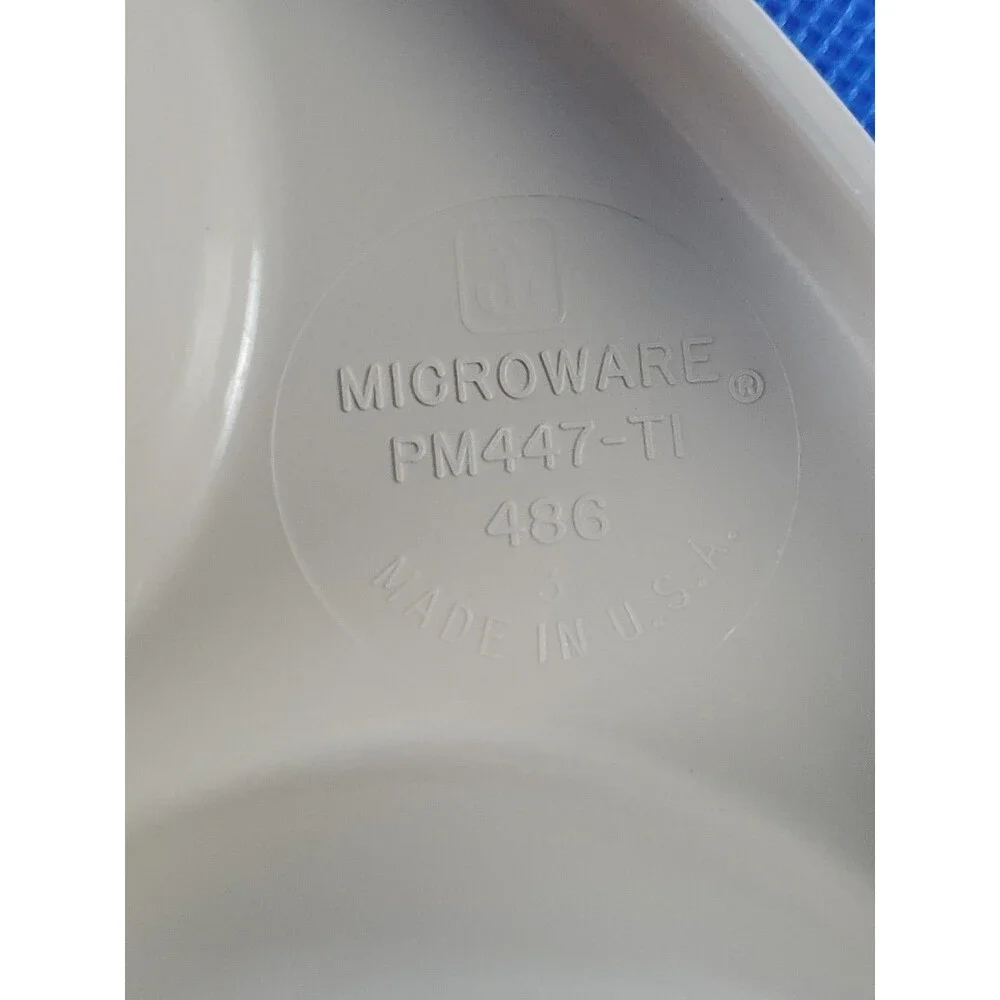 Vtg Micro Ware Microwave 6 Piece Lot Anchor Hocking Meat Bacon Muffin